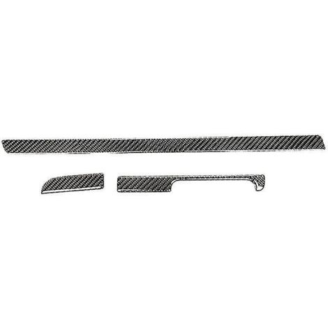 Pour accessoires R Rhd 2009-2016 : Bande décorative intérieure en fibre de carbone pour tableau de bord de voiture.