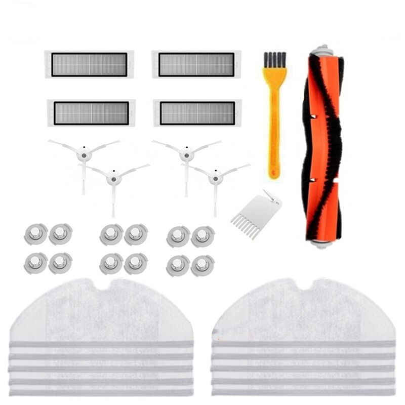 Pour Accessoires Xiaomi Roborock S50 S5 Kits de PièCes de Rechange pour Aspirateur Robot Xiaomi Brosse Principale + Filtre + Brosse LatéRale
