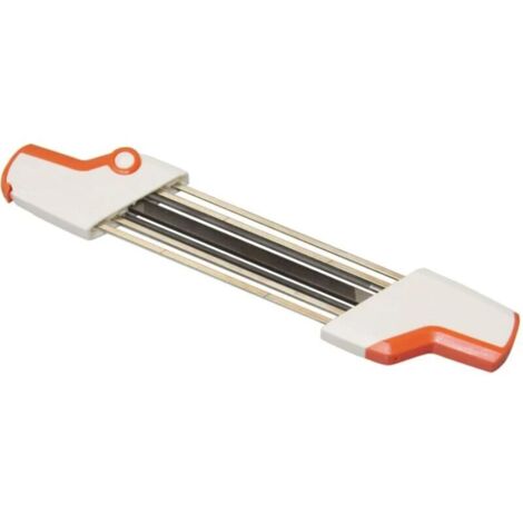 Pour aiguiseur de tronçonneuse Stihl compatible avec chaîne de tronçonneuse Stihl 3/8inp, lime facile Stihl 2 en 1 4,0 mm
