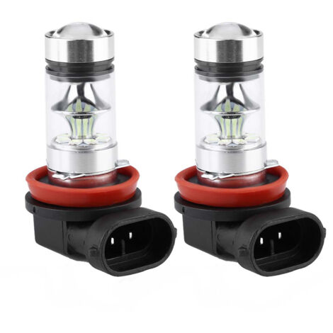 pour ampoule bleu  2x H8 H11 8000K Bleu Clair 100W LED Phares Kit Antibrouillards Lumière de Conduite Ampoules LED de voiture Ampoules LED de voiture Ampoules de voiture