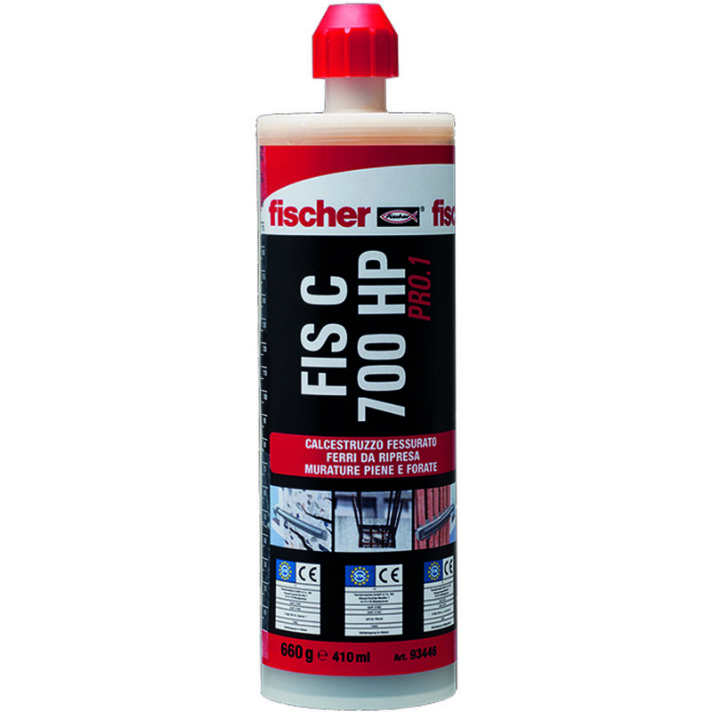 Cheville chimique en résine Fischer FIPC700 hp-pro pour béton et maçonnerie