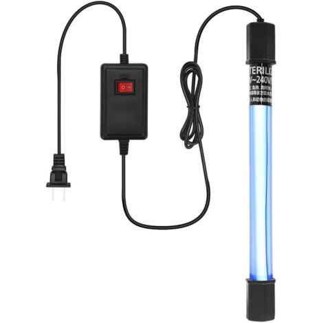 pour Aquarium 11W, 220-240V Stérilisateur UV étanche,avec Minuterie,Stérilisateur UV pour la Maison,pour Le Nettoyage des Aquariums,Piscines,Bol à Poissons