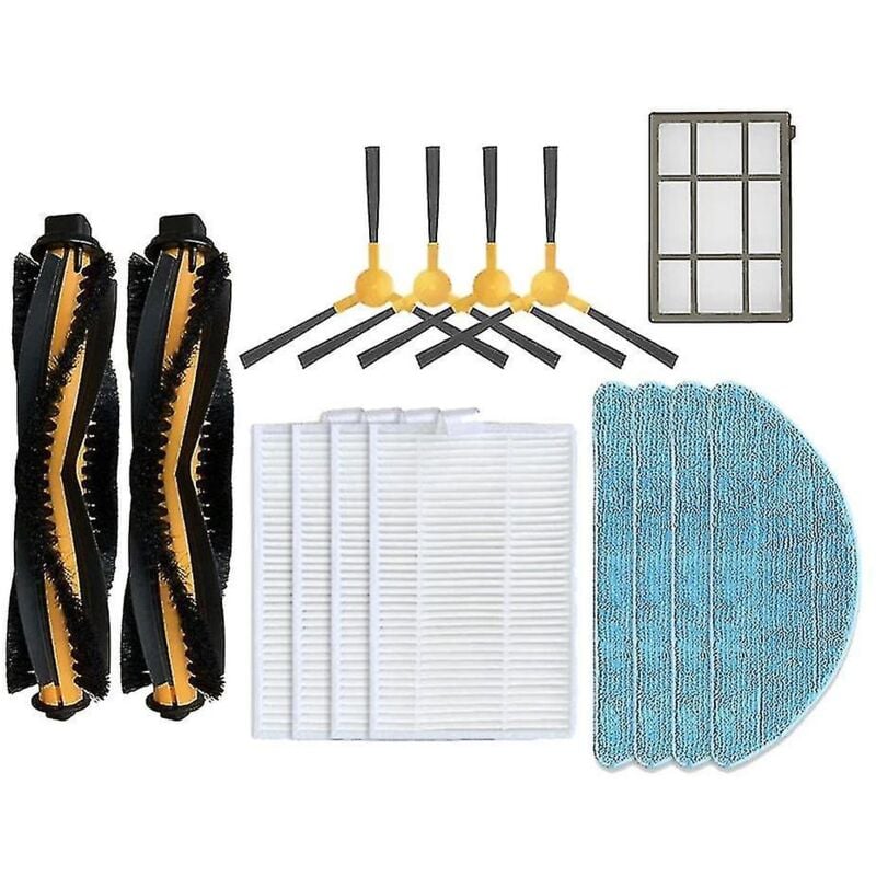 Pour Aspirador Robot Qilive Q.5147 Pièces d'aspirateur robot Brosse principale Brosse latérale Filtre Hepa Balai