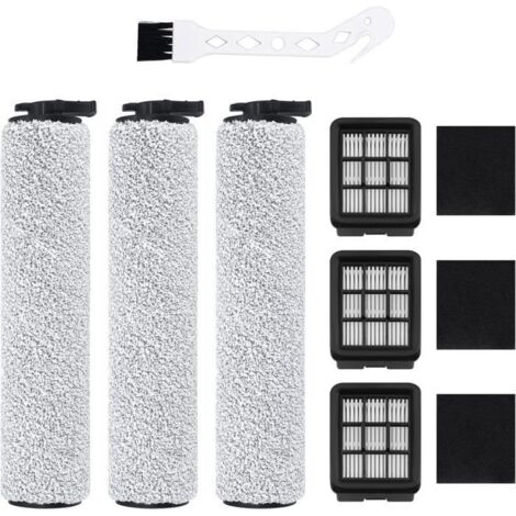 Pour aspirateur eau et poussière sans fil Bissell Crosswave HF3 - Kit de filtres et de rouleaux de brosse de qualité supérieure.