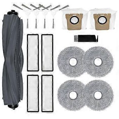 Pour aspirateur robot : brosses, filtres HEPA, lingettes de nettoyage, sacs à poussière