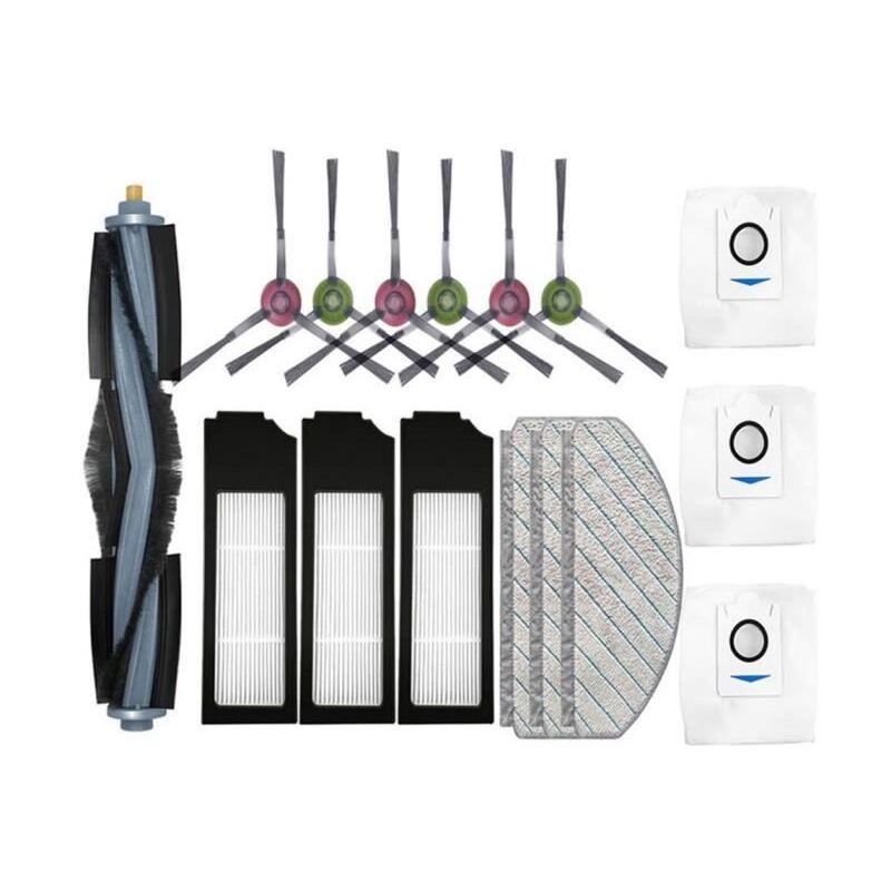 Forehill - pour Aspirateur Robot Ecovacs X1 plus Brosse LatéRale Principale Filtre Hepa Sac à PoussièRe pour Vadrouille accessoire