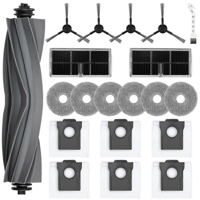 Crea - Pour aspirateur robot L10s Pro Ultra Heat / X30 Ultra Brosse latérale principale Filtre Hepa Chiffon de vadrouille Poussière