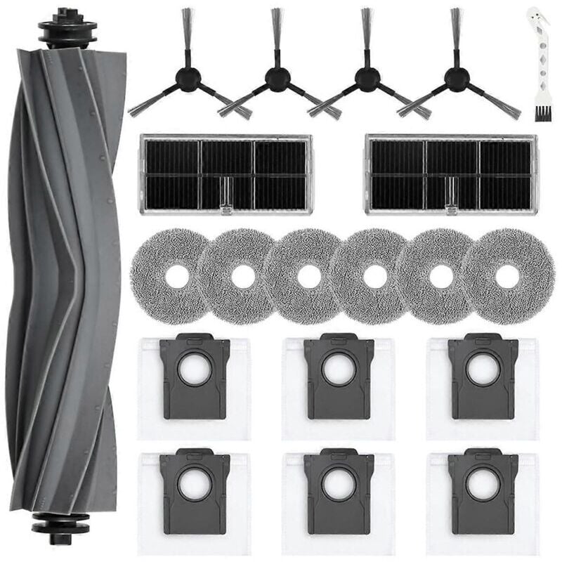 SNQ - Pour aspirateur robot L10s Pro Ultra Heat / X30 Ultra Brosse latérale principale Filtre Hepa Chiffon de vadrouille Poussière