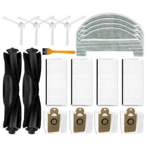 Pour Aspirateur Robot Ultenic T10, Brosse LatéRale Principale, Filtre Hepa, Sacs à PoussièRe en Tissu, ACCESSOIRE D’ASPIRATION