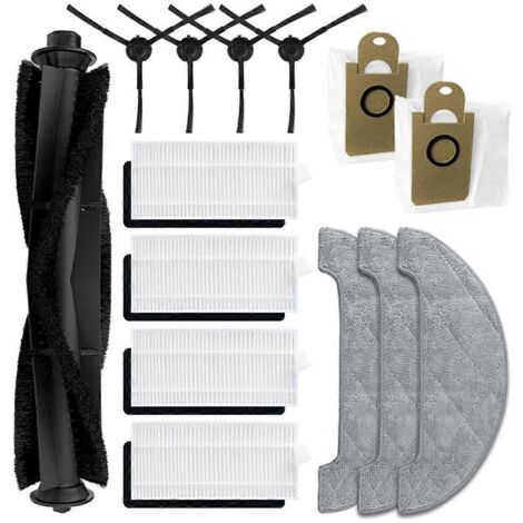 Pour balai / Brosse principale latérale Filtre Sac à poussière Lingettes--