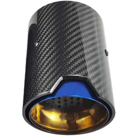 Pour BMW M2 F87 et M3 F80, échappement modifié, compatible avec les voitures suivantes : silencieux arrière en fibre de carbone, embouts de tuyau bleu brûlé (Blu--)