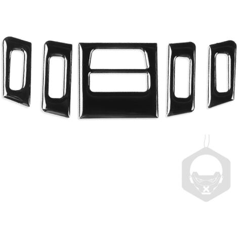 Pour BMW Série 3 2005-2012 E90 E92 E93 - Cache de sortie de climatisation en plastique noir piano - Accessoire intérieur auto - Autocollant