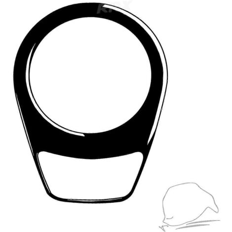 Pour BMW Série 3 E90 2006-08 - Cache de panneau de commande de transmission noir piano - Accessoires de décoration intérieure - Autocollant