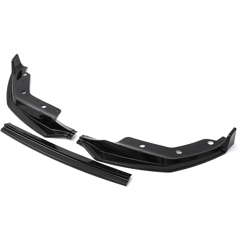 Insma - 3 pièces Spoiler avant pour bmw série 3 G20 2019-2020 noir brillant pare-chocs