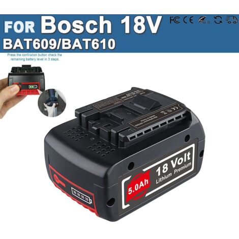 pour Bosch GBA 18V 5.5Ah batterie Li-ion BAT609 BAT610G BAT618 BAT622 GSR GBH GSB