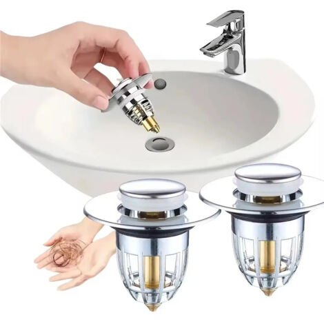 Pour bouton de vidange dvier filtre et bouchon