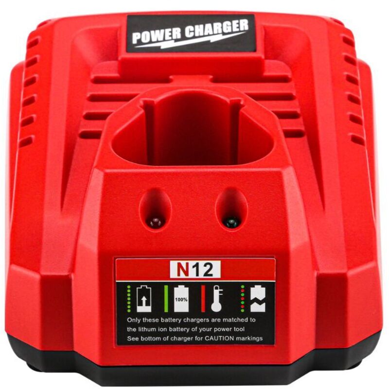 Erhope - Pour chargeur Milwaukee12V chargeur de batterie M12 3A Charge rapide