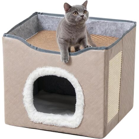 pour Chat Semi Ferm Lavable Grande Cave pour Chat pour