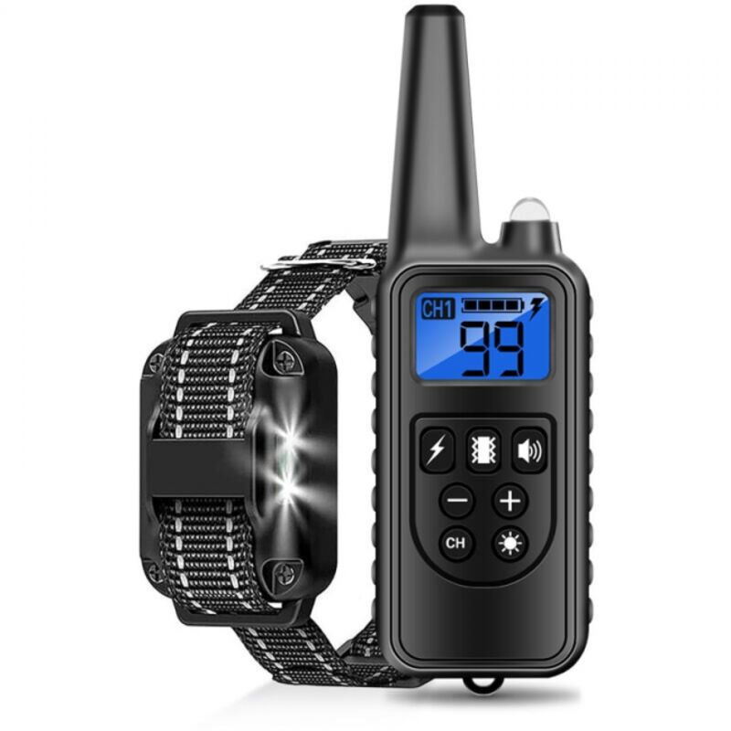 pour Chien, Collier Électrique Chien avec Télécommande 900M et 3 Modes Bip Vibration Choc 99 Niveaux Collier Éducation Positive