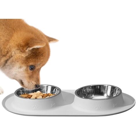 pour ChienGamelle pour Chat avec Set de Nourriture Bol Anti