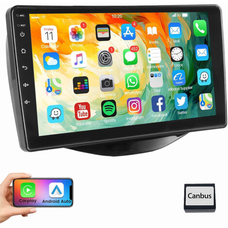 Pour Citroen C1 Peugeot 108 Toyota Aygo II Autoradio Android 15 GPS Carplay 2+64G
