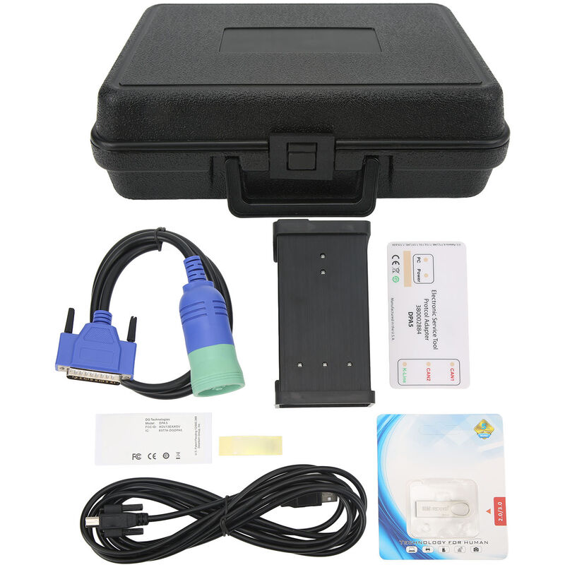 Pour CNH DPA5 Heavy Duty Truck Scanner Code Reader Outil de diagnostic complet du système pour remorque Bus Wheel Loader Excavator