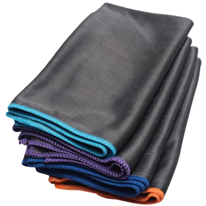 Pour culte maisonculte TopClean- Chiffon en Fibre de Carbone - 2/3/4 Serviette Nettoyage sans Trace 40 50cm pour Verre, Vitre, Lunettes, Vaisselle,