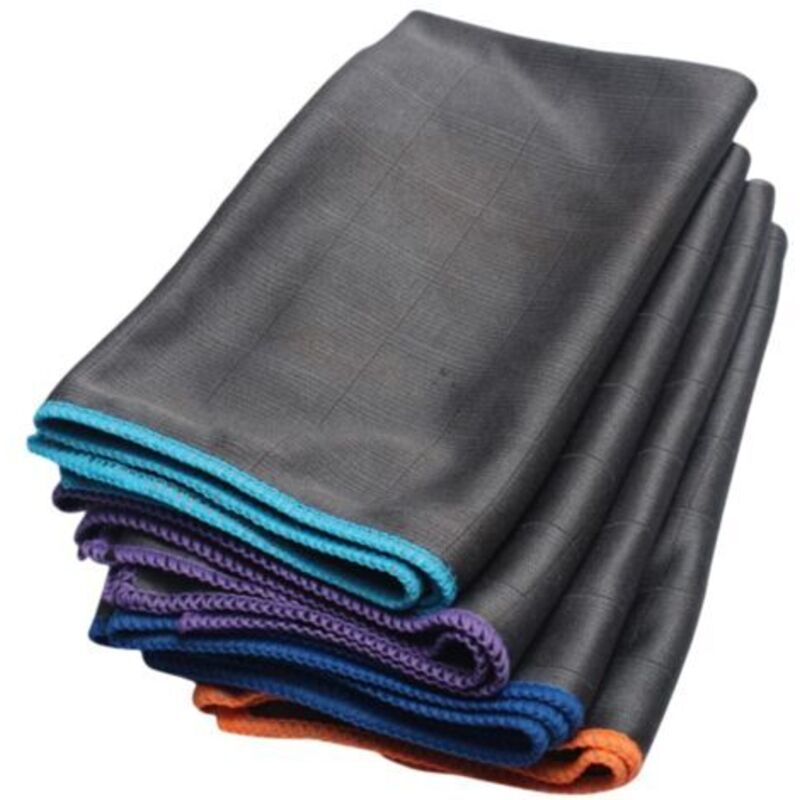 Pour culte maisonculte TopClean- Chiffon en Fibre de Carbone - 2/3/4 Serviette Nettoyage sans Trace 40 50cm pour Verre, Vitre, Lunettes, Vaisselle,