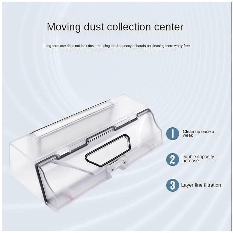 Pour D9 / L10 Plus Robot Aspirateur Boîte à poussière Accessoires Poubelle Conteneur Boîte à ordures