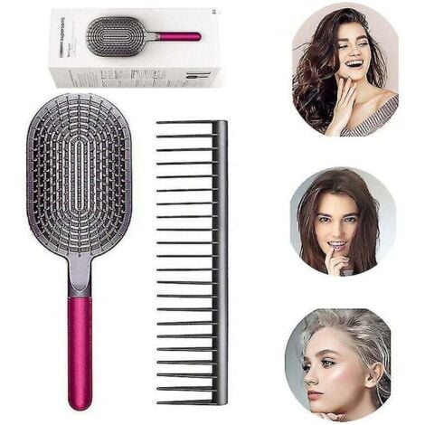 GRID COOL Pour Dyson peigne à dents larges coiffure Massage lissage brosse ensemble outil accessoires petite brosse à cheveux magique électricité statique