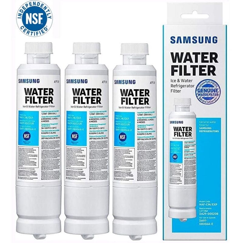 Lntyq Pour filtres à eau SAMSUNG DA29-00020B / HAF-CIN/EXP 3 pièces