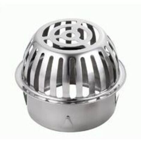 pour Gouttière - Protection Gouttiere Feuilles - Grille anti-feuilles en acier inoxydable pour gouttières - 100 mm - Protection contre les feuilles - Pour éviter les blocages