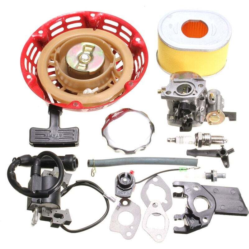 Basetbl - Pour Honda GX160 GX200 5.5HP Kit moteur Carburateur Recoil Bobine D'allumage Bougie D'allumage Filtre à Air