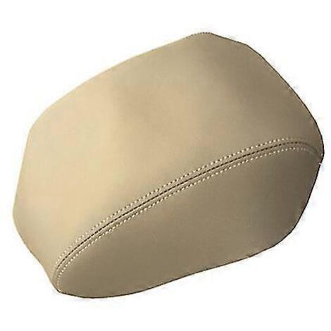Pour Honda Pilot 2009-2013 : housses d'accoudoirs de porte avant en similicuir beige, garnitures et protections – panneaux de porte intérieurs et accoudoir central