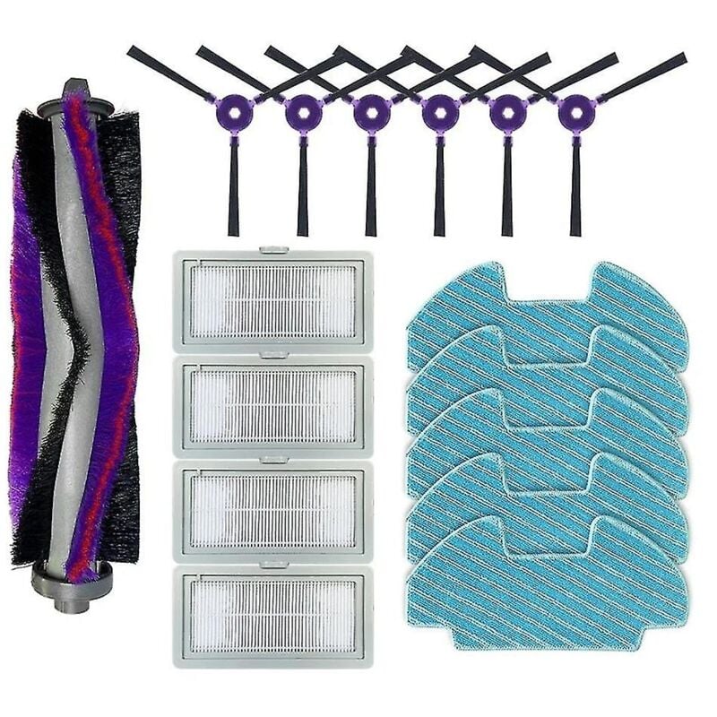 Pour I5 I5c Vcr07 Vcr08 Mr09 Vr05r5050wk Pièce d'aspirateur Brosse latérale principale Filtre Hepa Chiffon de vadrouille