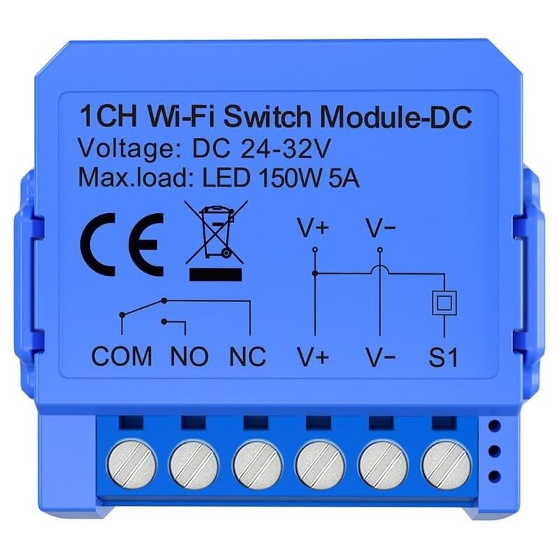 Pour interrupteur intelligent Tuya Mini module de bricolage, Wifi Zéro-Contact Dry Connect Interrupteur intelligent basse tension pour la plupart des