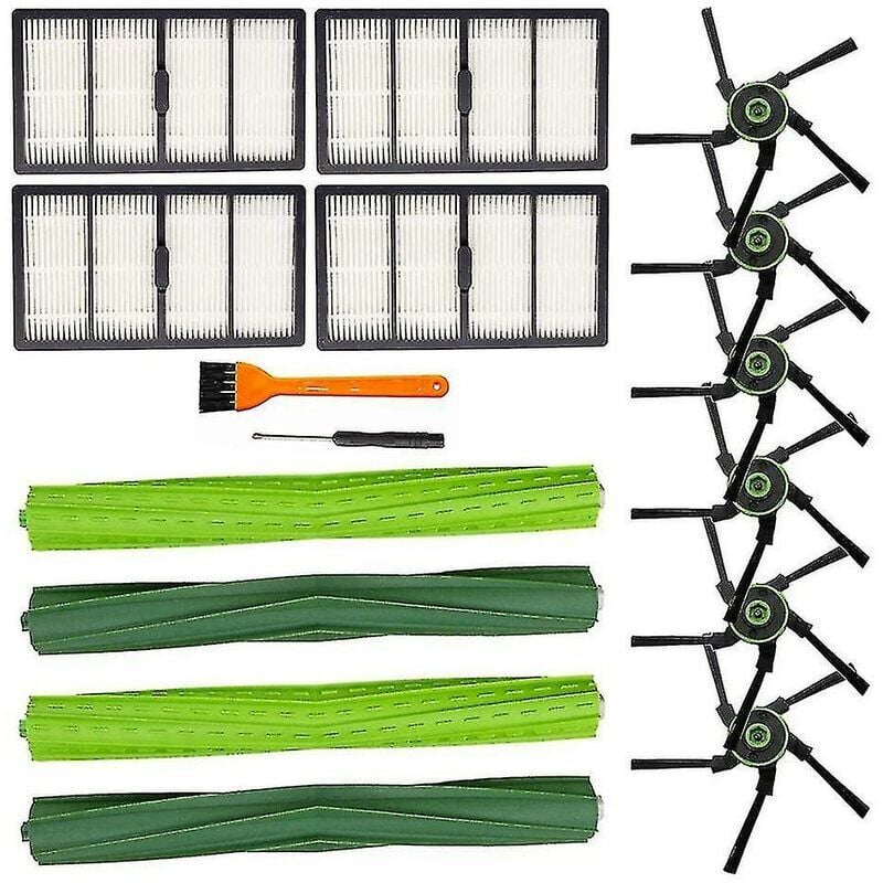 SNQ - pour Irobot Roomba S9(9150) S9 + S9 Plus brosse à rouleau latéral avec filtre Hepa