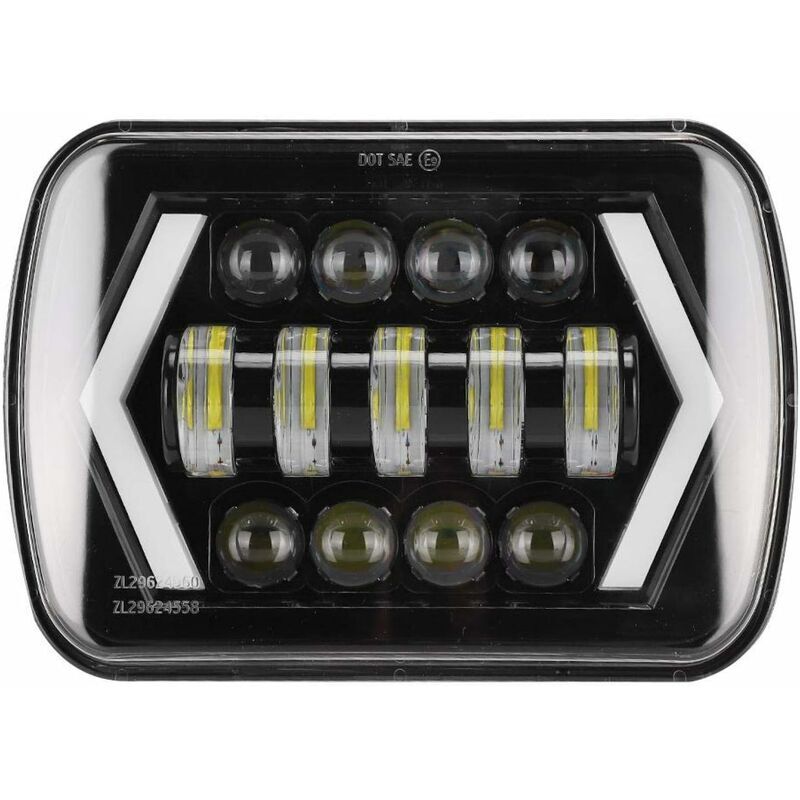 Start - pour jeep xj Phare led, 210W 6000K 21000LM H4 ensemble de phare led IP67 phare étanche assemblages de phare automobile adaptés pour xj 12-24V