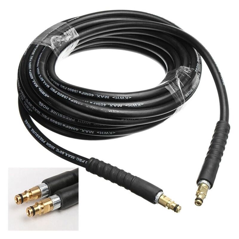 pour Karcher K2 K3 K4 K5 K6 K7 (6 m), Nettoyeurs Haute Pression Nettoyage à l'eau Kit de Nettoyage de Tuyau de Remplacement Haute Pression 6M / 8M /