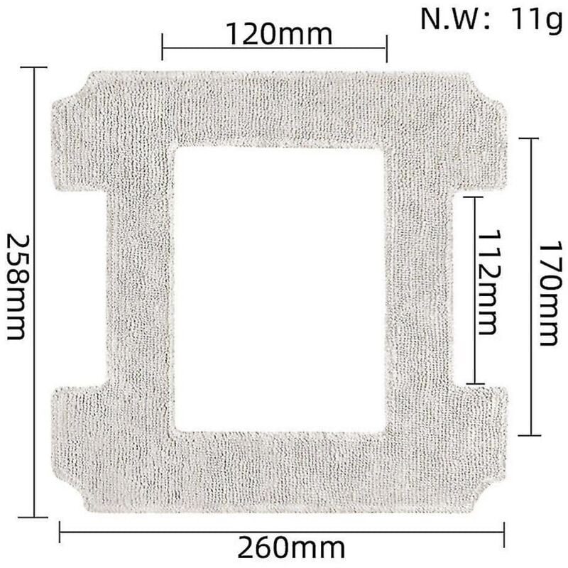 Pour le robot nettoyeur de vitres Winbot W1 Pro, remplacements de balai, accessoires de tampon de balai, pièces