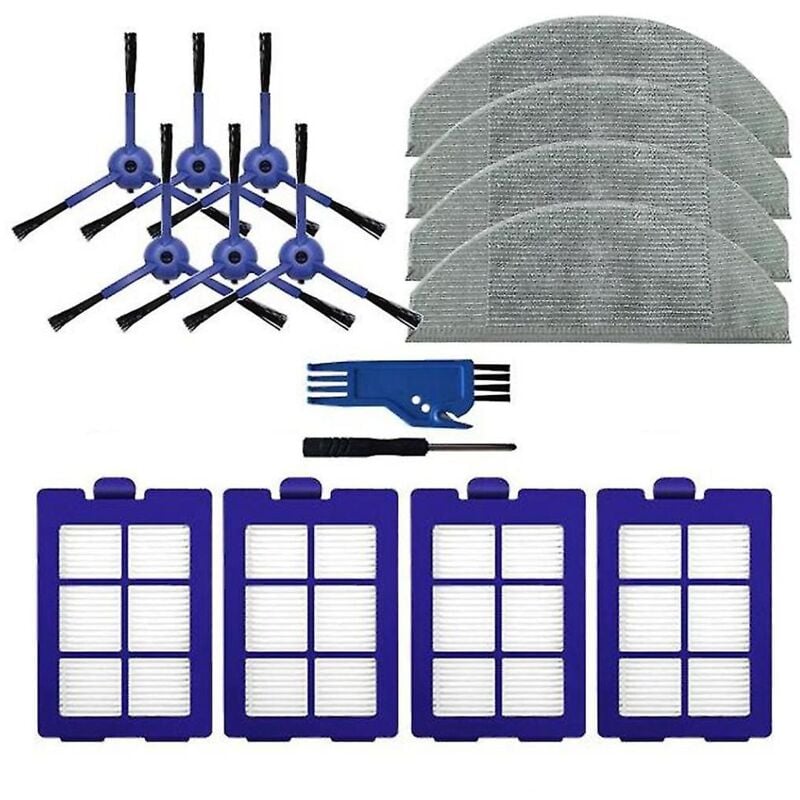 Pour les accessoires de remplacement d'aspirateur hybride Robovac X8, brosse principale/latérale, chiffon de nettoyage, filtre