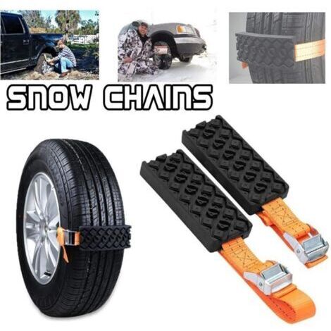 Pour les chaînes à neige, adaptées à la neige, les pneus antidérapants d'urgence, les chaînes à neige haute résistance, les dispositifs de traction pour pneus dans la boue et le sable, et les chaînes
