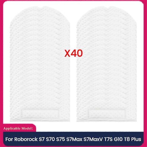 Pour les lingettes de nettoyage pour robot aspirateur Roborock - Blanc