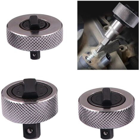 Pour mini clé à douille, cliquet réversible, construction en acier pour entraînement de 6,35 mm, 1,27 cm, outil automobile compact (ensemble 3 pièces) - 3-piece set