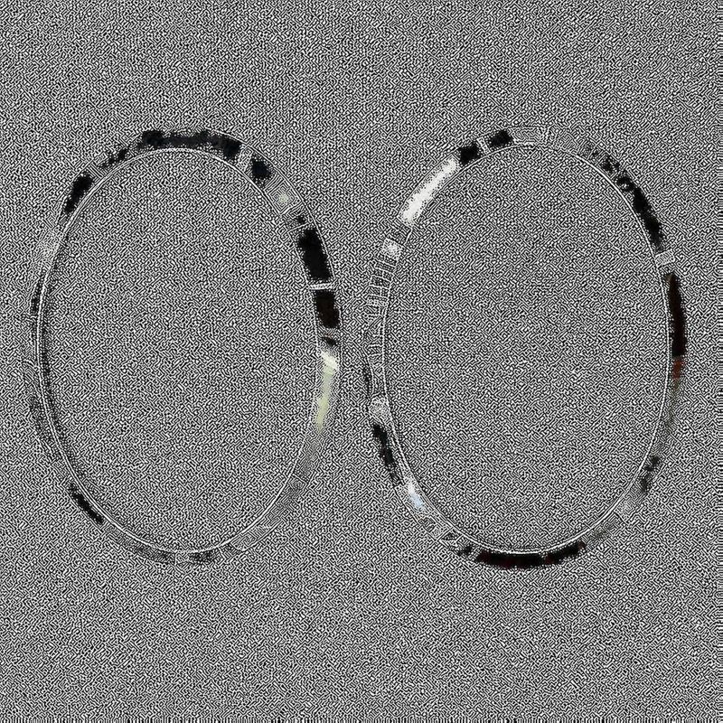 Fei Yu - Pour Mini Cooper F55 F56 F57 03-18 Chrome Gauche Droite Avant Phares Cadre Phare Sourcil Anneau c