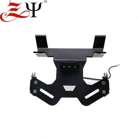 Pour motos Honda CB125R et CB300R modifiées avec feu arrière court : support de plaque d'immatriculation noir
