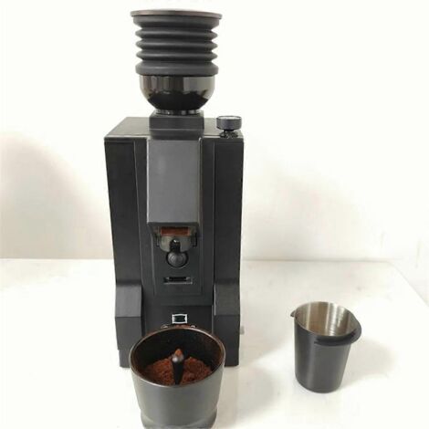 Pour moulin à café en grains, trémie à dose unique et soufflet noir