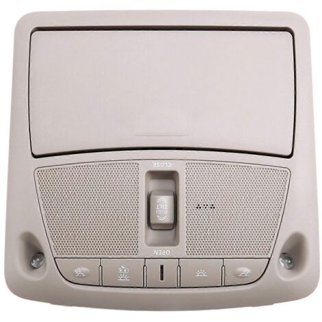 Pour Nissan Ensemble de lampe de lecture, interrupteur de toit ouvrant, plafonnier gris--