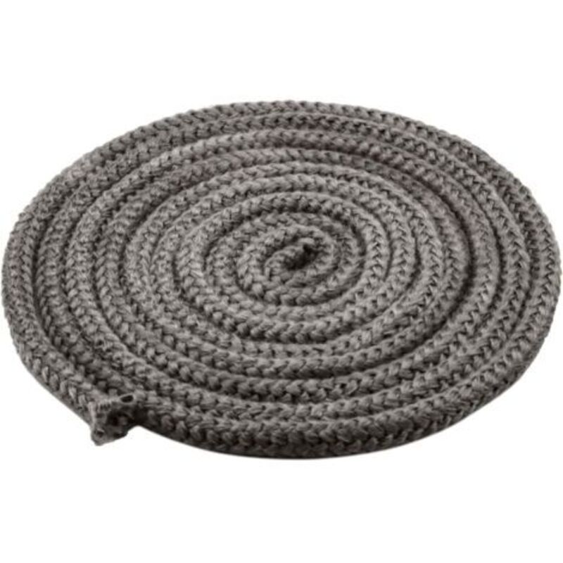 – Joint haute température 10 mm x 4 m – Corde ignifuge en fibre de verre – Résistant jusqu'à 550 ℃ – Pour poêles, cheminées, chaudières