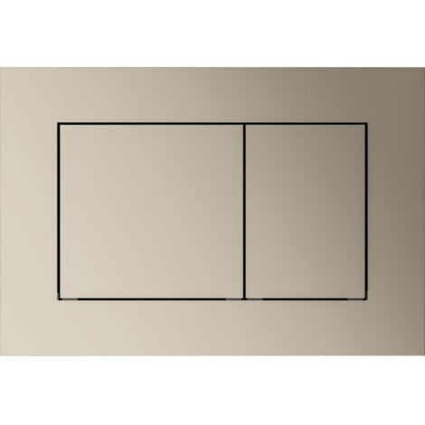 Pour plaque de commande de toilettes TECEnow, adaptée aux systèmes à double chasse, nickel métallique (9240418)